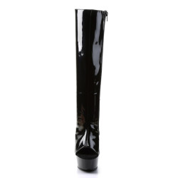 Pleaser DELIGHT-2018 Patent Platform Knee Boots