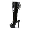 Pleaser DELIGHT-2018 Patent Platform Knee Boots