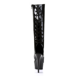 Pleaser DELIGHT-2018 Patent Platform Knee Boots