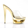 Pleaser ECLIPSE-601DM Transparent Gold Chrome Sale Women