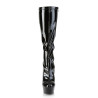 Pleaser DELIGHT-2029 Patent Platform Stiletto Boots