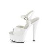 Pleaser GLEAM-609 White Patent Sale Women