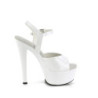 Pleaser GLEAM-609 White Patent Sale Women