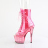 Pleaser ADORE-1021C-T Rose Translucent Pink Tinted Boots