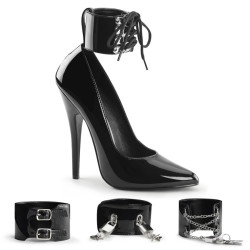 Devious DOMINA-434 Ankle Strap Stiletto Heeled Pumps
