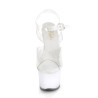 Pleaser ECHOLITE-708 Clear Light Up Platform High Heels