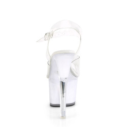 Pleaser ECHOLITE-708 Clear Light Up Platform High Heels