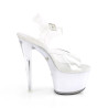 Pleaser ECHOLITE-708 Clear Light Up Platform High Heels