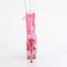 Pleaser ADORE-1021C-T Rose Translucent Pink Tinted Boots