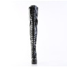 Pleaser ELECTRA-3023 Patent Platform Thigh High Boots