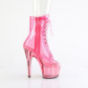 Pleaser ADORE-1021C-T Rose Translucent Pink Tinted Boots
