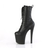 Pleaser ENCHANT-1040 Black Vegan Leather Ankle Boots