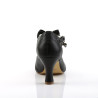 Pin Up Couture FLAPPER-11 Black Vegan Leather Sale Women