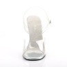 Fabulicious GALA-08DM Silver High Heeled Bridal Sandals