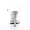 Fabulicious GALA-08DM Silver High Heeled Bridal Sandals