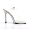 Fabulicious GALA-08DM Silver High Heeled Bridal Sandals