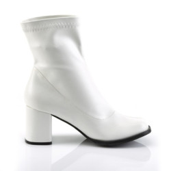 Funtasma GOGO-150 White Vegan Chunky Ankle Boots