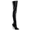 Pleaser SEDUCE-3010 Patent Heeled Thigh High Boots