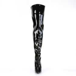Pleaser SEDUCE-3010 Patent Heeled Thigh High Boots