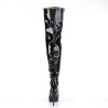 Pleaser SEDUCE-3010 Patent Heeled Thigh High Boots