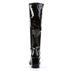 Funtasma GOGO-300 Black Patent Chunky Heel 70s Boots