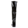 Funtasma GOGO-300 Black Patent Chunky Heel 70s Boots