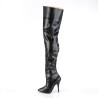 Pleaser SEDUCE-3010 Vegan Heeled Thigh High Boots