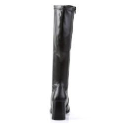 Funtasma GOGO-300 Black Vegan Chunky Heel 70s Boots