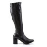 Funtasma GOGO-300 Black Vegan Chunky Heel 70s Boots