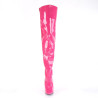 Pleaser SEDUCE-3010 Pink Heeled Thigh High Boots