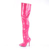 Pleaser SEDUCE-3010 Pink Heeled Thigh High Boots