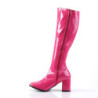 Funtasma GOGO-300 Pink Patent Chunky Heel 70s Boots