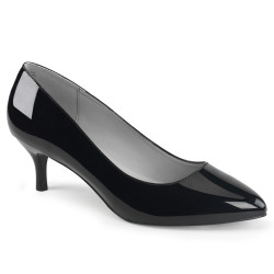 Pleaser Pink Label KITTEN-01 Black Patent Sale Women