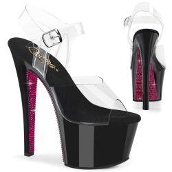 Pleaser SKY-308CRS Pink Strass Heeled Pole Dance Shoes