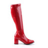 Bordello SPECTACUL-300SQ Gold Sequins Chunky 70s Boots
