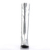 Funtasma GOGO-300 Silver Chunky Heel 70s Boots