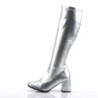 Bordello SPECTACUL-300SQ Gold Sequins Chunky 70s Boots