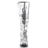 Bordello SPECTACUL-300SQ Silver Sequins Chunky 70s Boots