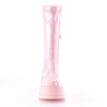 Demonia STOMP-200 Hologram Platform Wedge Knee Boots