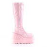 Demonia STOMP-200 Hologram Platform Wedge Knee Boots