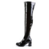 Funtasma GOGO-3000 Black Chunky Thigh High Boots