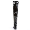 Funtasma GOGO-3000 Black Chunky Thigh High Boots