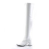 Funtasma GOGO-3000 White Chunky Thigh High Boots