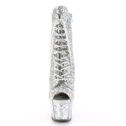 Pleaser ADORE-1021G Silver Glitter Gliteer Sale Women