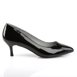 Pleaser Pink Label KITTEN-01 Black Patent Sale Women