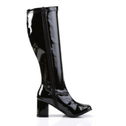 Funtasma GOGO-300WC Black Patent Gogo Wide Calf Boots