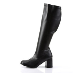 Funtasma GOGO-300WC Black Vegan Gogo Wide Calf Boots