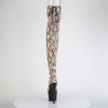 Pleaser ADORE-3008SP-BT Tan Brown Snake Print Black