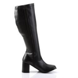 Funtasma GOGO-300WC Black Vegan Gogo Wide Calf Boots