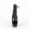 Pleaser BEJEWELED-1018DM-6 Black Hologram Patent Strass